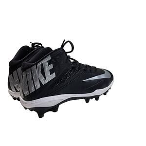 Nike Zoom Code Elite 3/4 Football Cleats Black/Silver Size 12.5